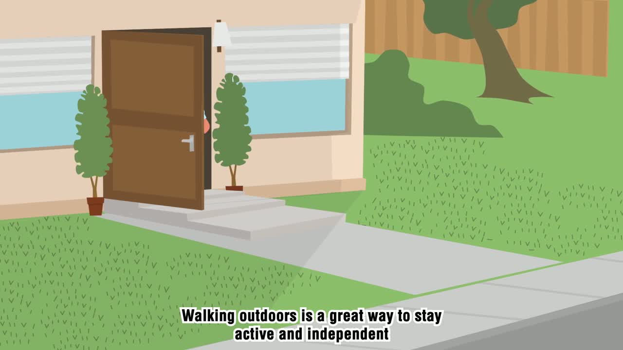 Placeholder still frame from the falls prevention animated explainer