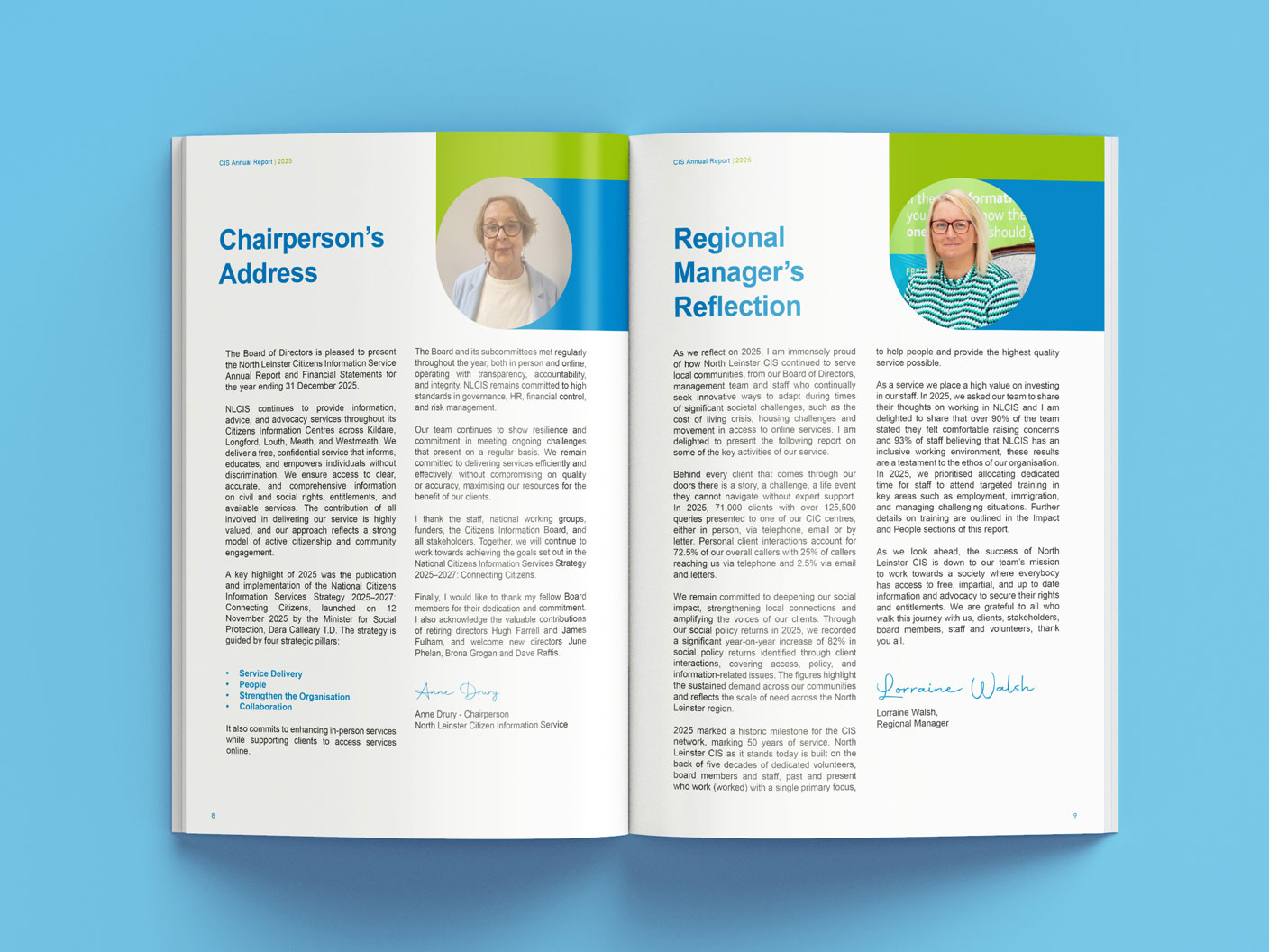 North Leinster Citizens Information Service report spread 2