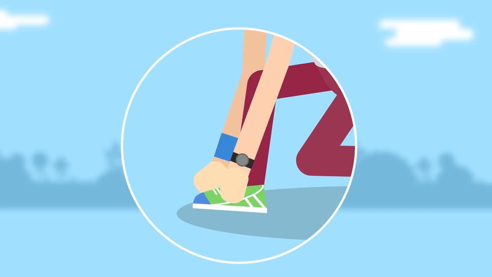 Still frame from an animated runner's assistant explainer video by Pixelo Design